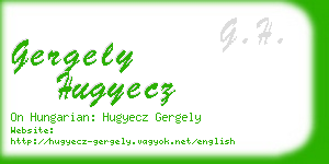 gergely hugyecz business card